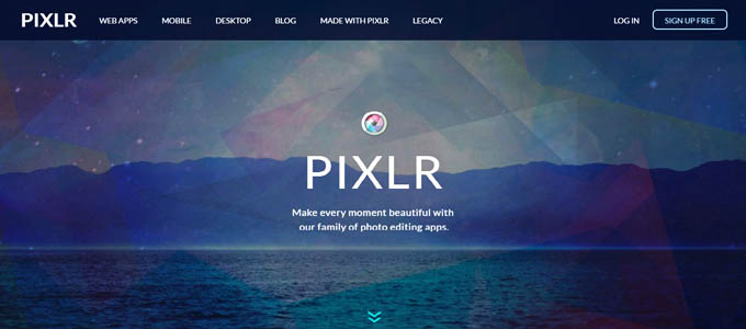 pixlr online photo editing tool