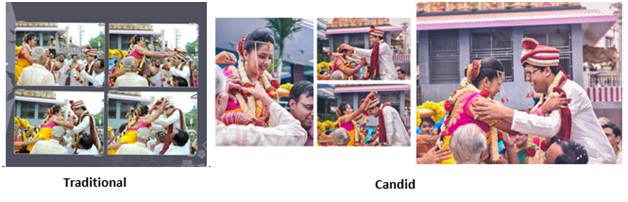 traditional photography vs candid photography