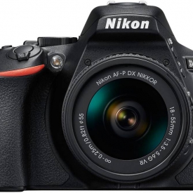 Nikon D5600 DSLR Camera Body with Single Lens: AF-P DX Nikkor 18-55 MM F/3.5-5.6G VR