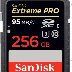 SanDisk EXTREME PRO 256 GB Extreme Pro SDHC UHS Class 1 95 MB/s Memory Card